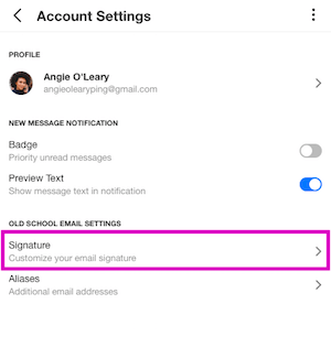 Email signature desktop