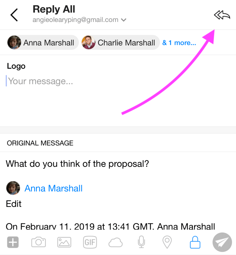 Email reply
