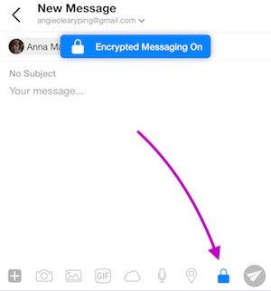 Encrypt email messages