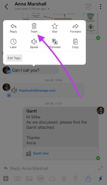 Trash email