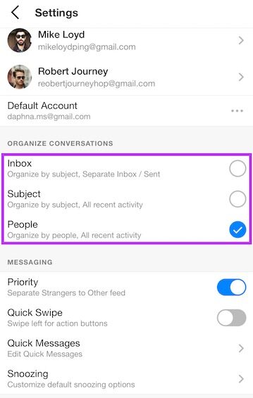 Spike email app