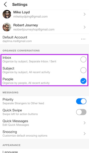 Spike email app