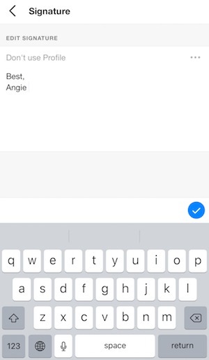 Email signature