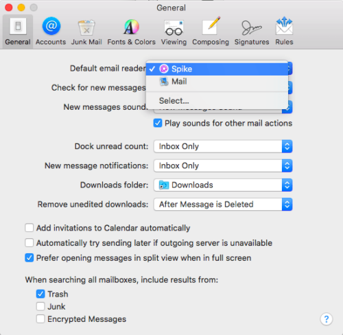 default folder x not working with apple mail default folder x not working with apple mail