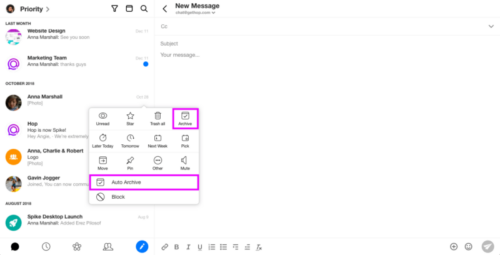 Custom swipe gestures