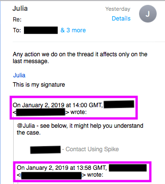 Spike email app