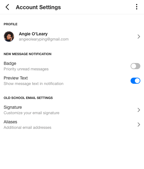 Spike email app