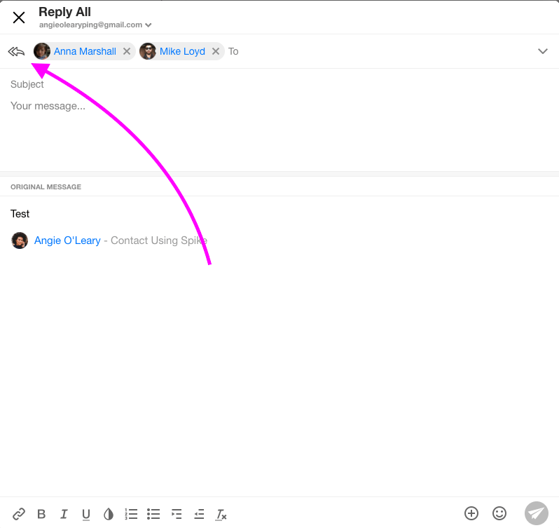 Spike email app