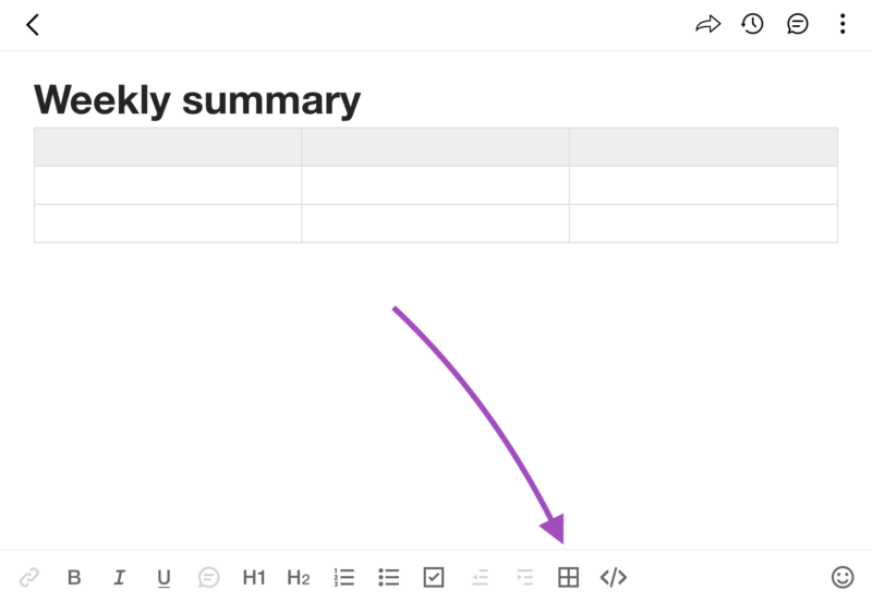 Table Spike notes
