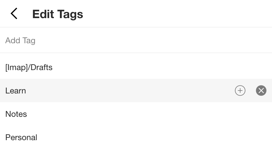 How to edit tags? Spike Conversational Email