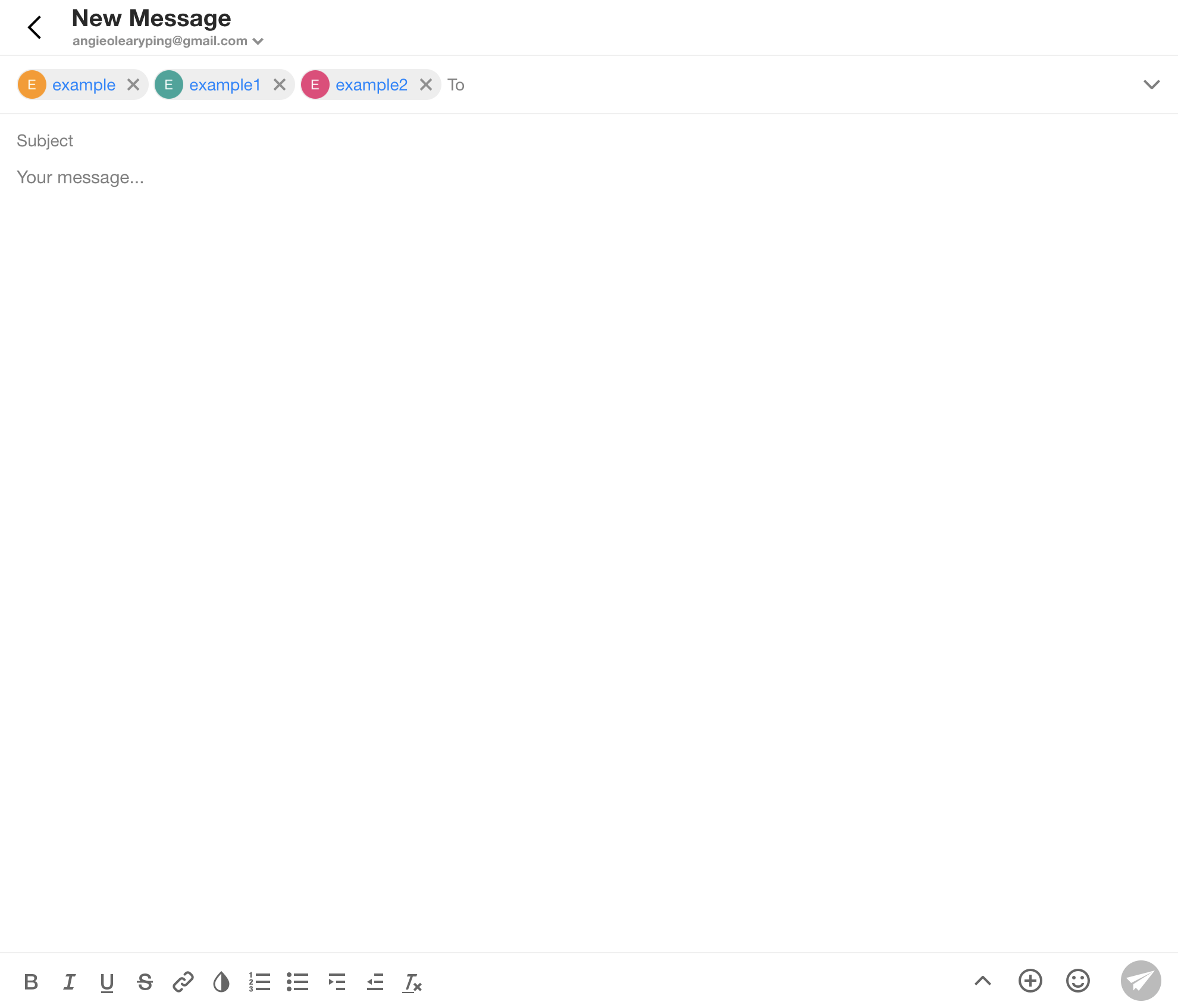 Multiple email list