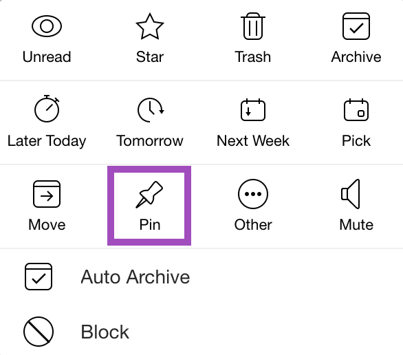 How to pin a message