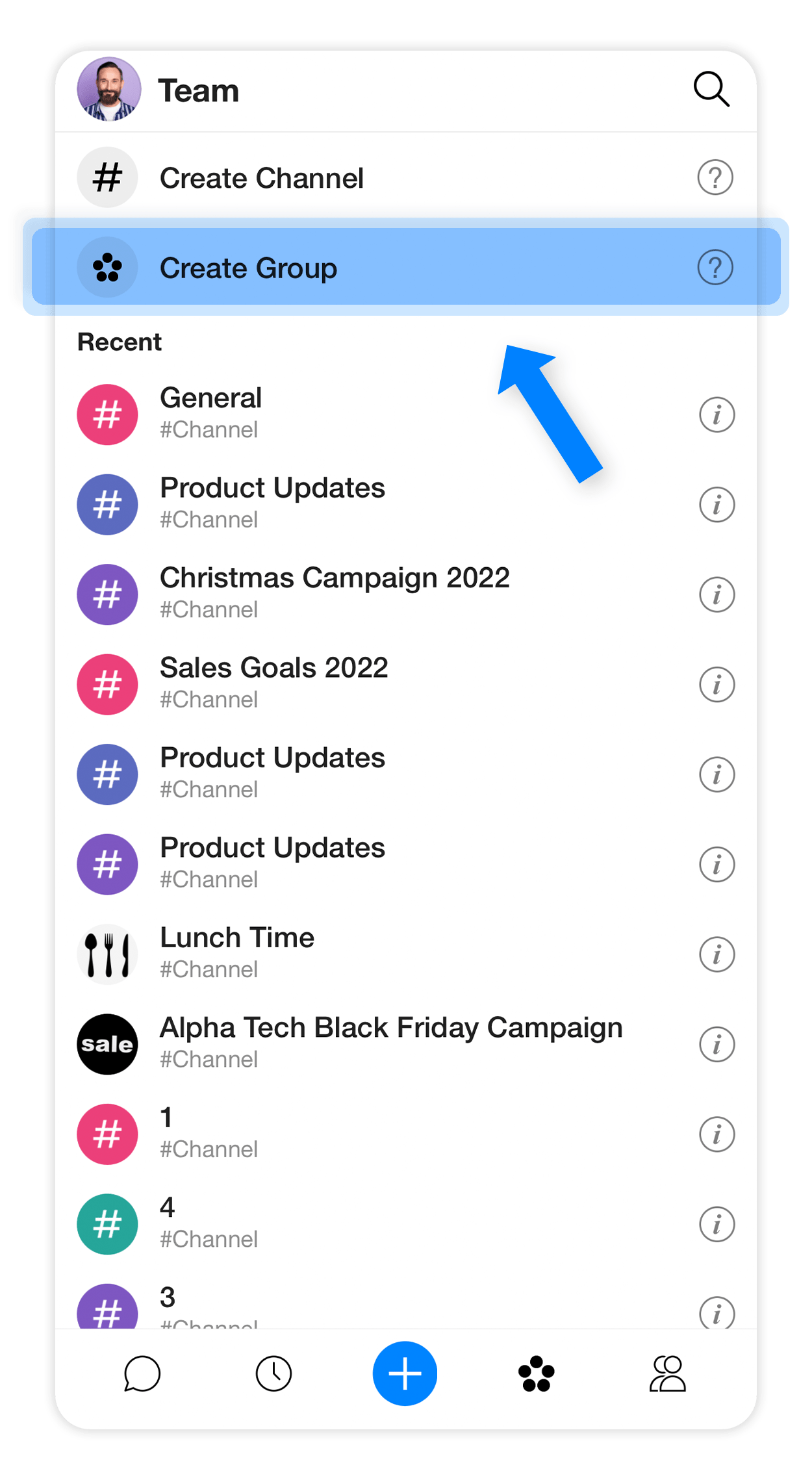 create group