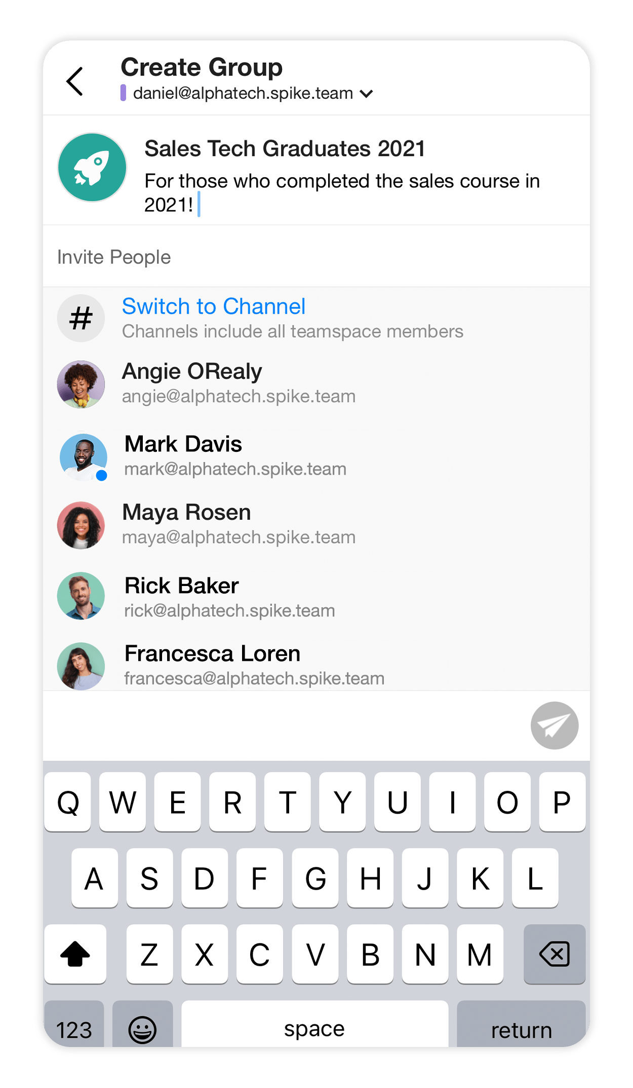 create group